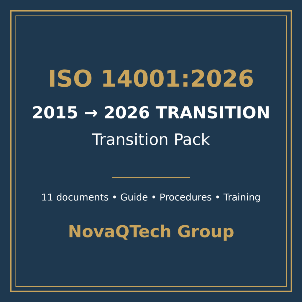 ISO 14001:2015 to 2026 Transition Pack