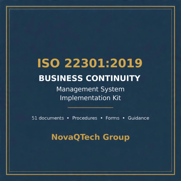 ISO 22301:2019 Business Continuity Management System Implementation Kit