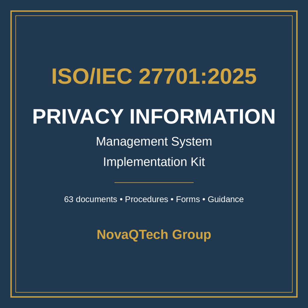 ISO/IEC 27701:2025 Privacy Information Management System — Implementation Kit