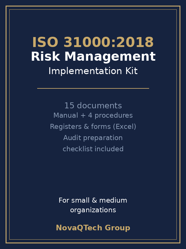 ISO 31000:2018 Risk Management Implementation Kit cover image