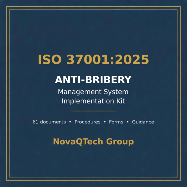 ISO 37001:2025 Anti-Bribery Management System Implementation Kit