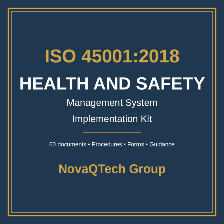 ISO 45001:2018 OCCUPATIONAL HEALTH AND SAFETY MANAGEMENT SYSTEM — IMPLEMENTATION KIT cover