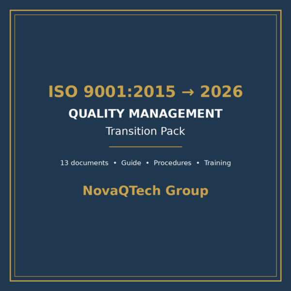 ISO 9001:2015 to 2026 Transition Pack