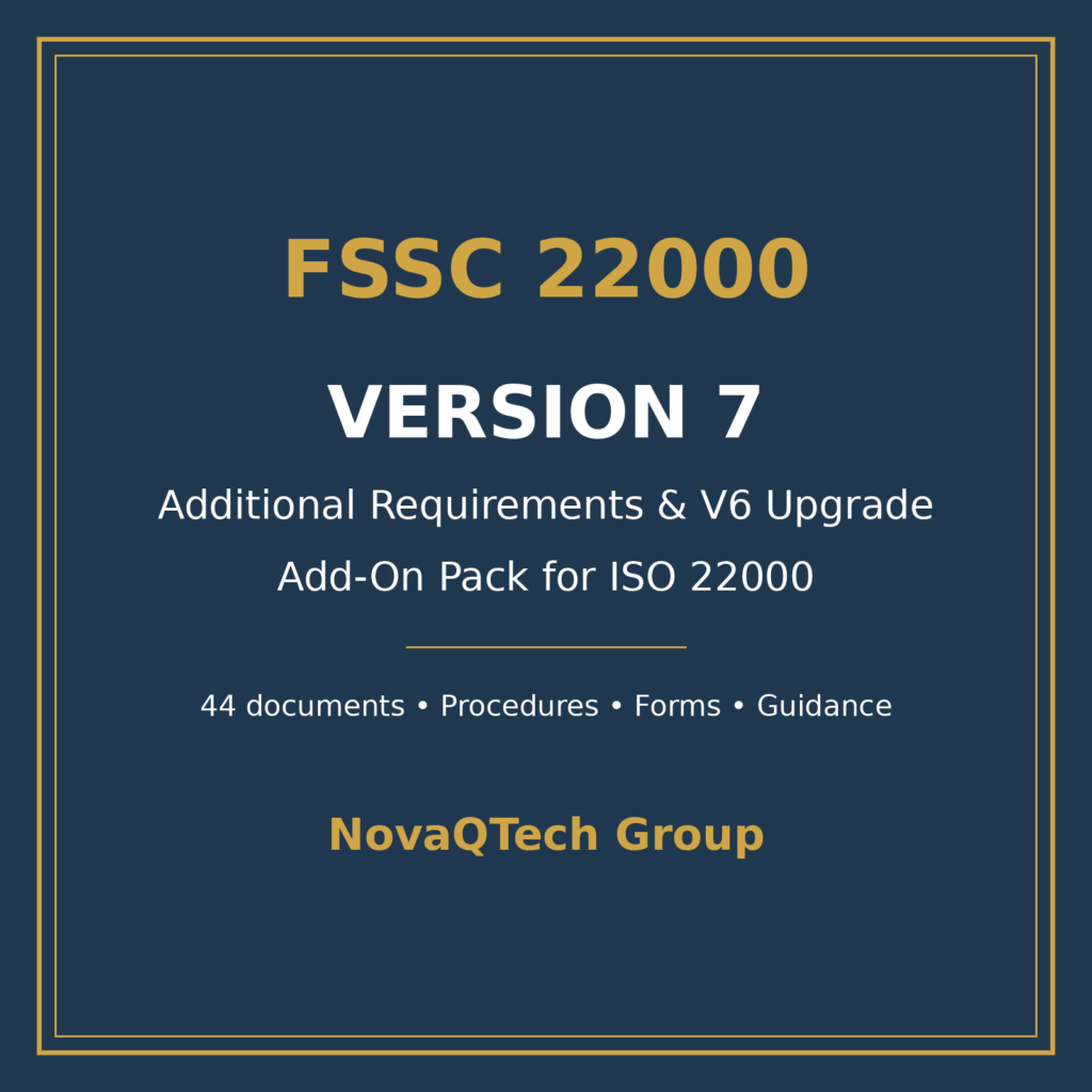 FSSC 22000 Version 7 — Add-On Pack for ISO 22000 (Additional Requirements & V6 Upgrade)