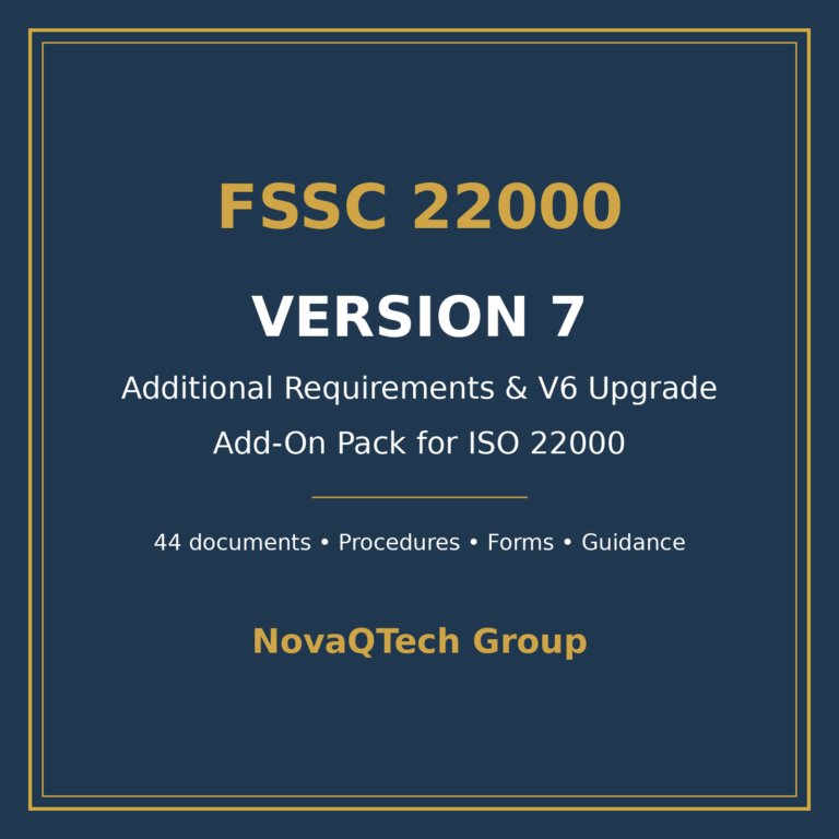 FSSC 22000 Version 7 — Add-On Pack for ISO 22000 (Additional Requirements & V6 Upgrade) cover