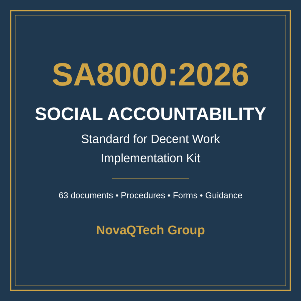 SA8000:2026 Social Accountability — Standard for Decent Work — Implementation Kit